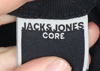Mens UK Size XL JACK & JONES Black  T-Shirt