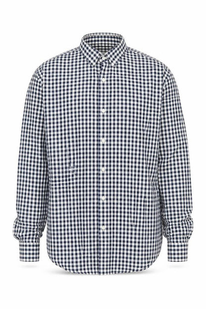 Jack & Jones Men's Blue Check Button-Up Shirt Small