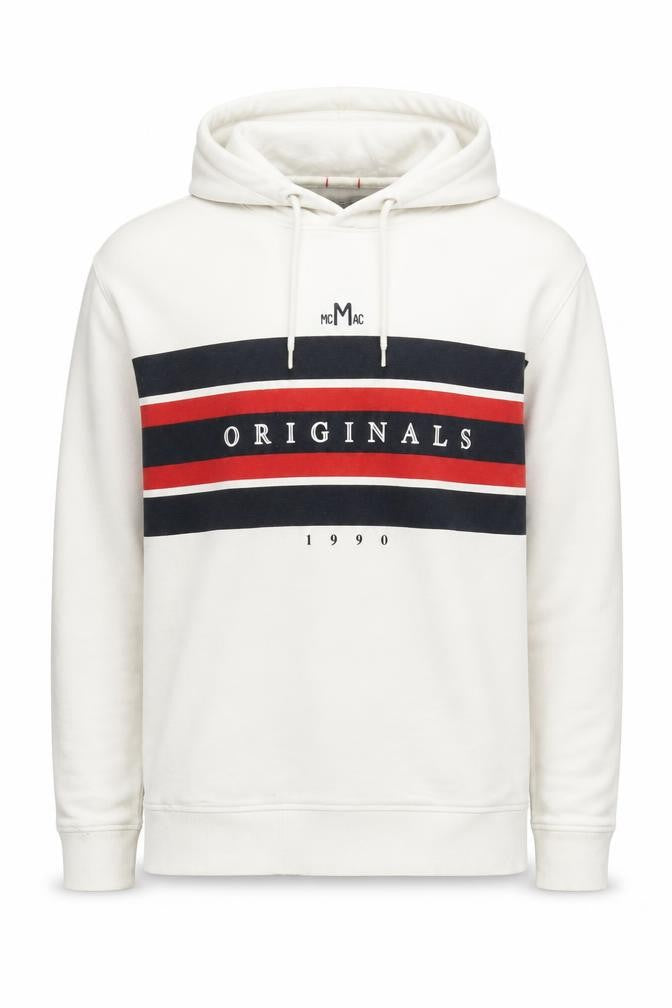 Mens UK Size M JACK & JONES White Pullover Hoodie