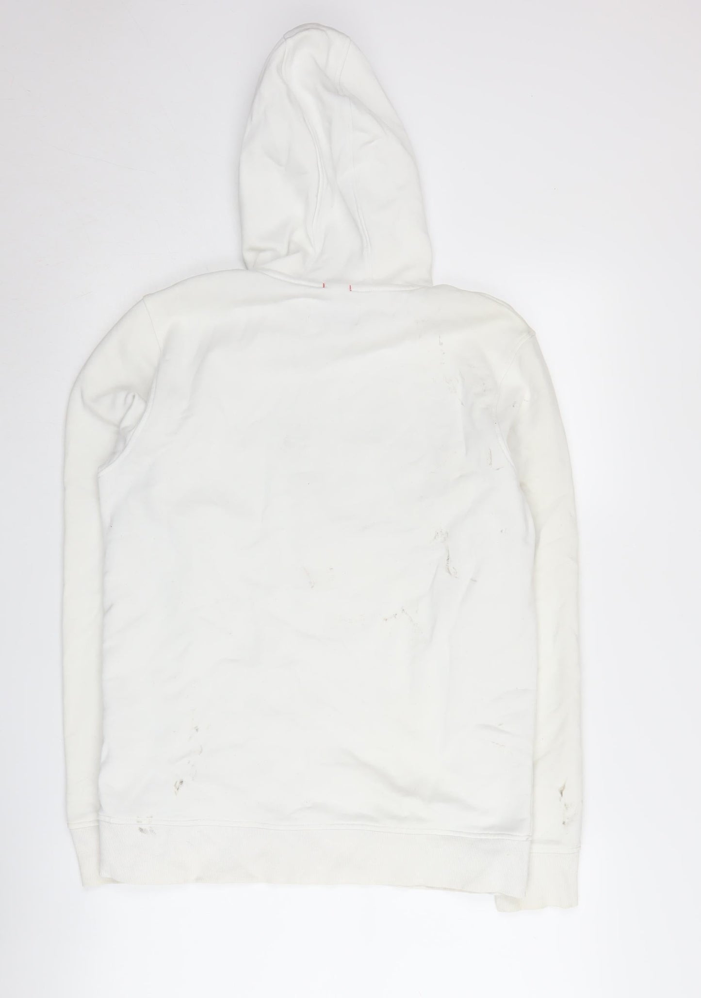 Mens UK Size M JACK & JONES White Pullover Hoodie