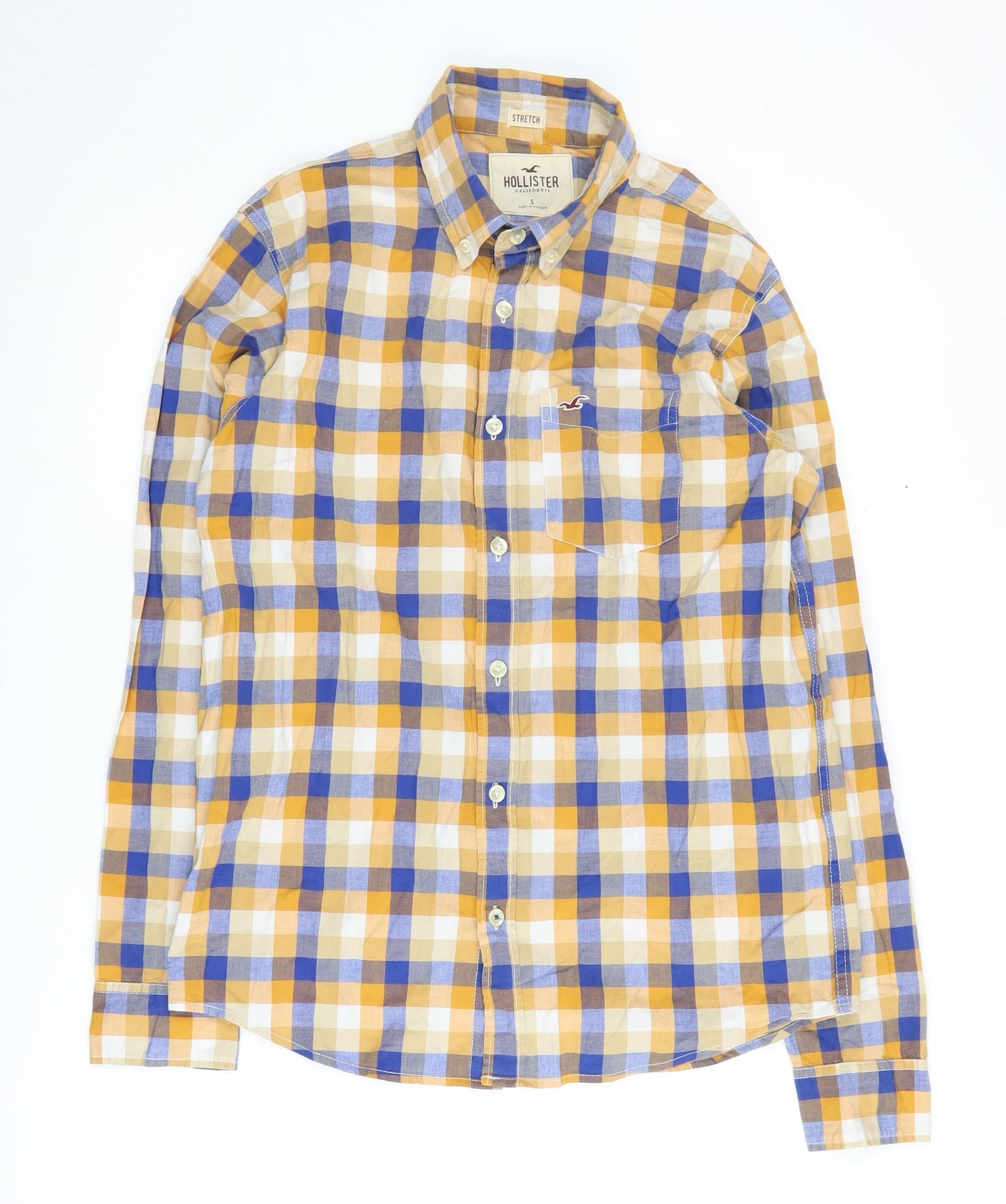 Hollister Men’s S Multicoloured Check Button-Up Shirt