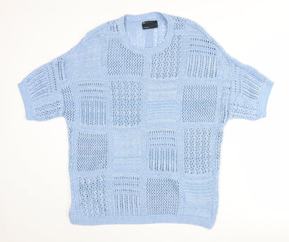 Womens UK Size S ASOS DESIGN Blue Pullover Jumper