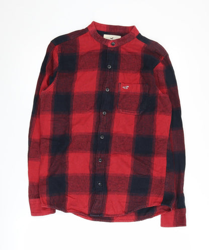 Hollister Men's Red Flannel Check Shirt, Small
