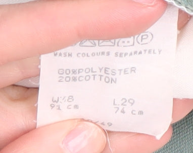 Farah Men's Green Straight Fit Trousers - Size L