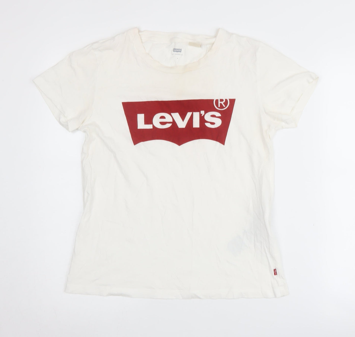 Levi's Men's Unisex White Logo T-Shirt Size S