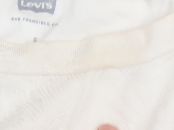 Levi's Men's Unisex White Logo T-Shirt Size S