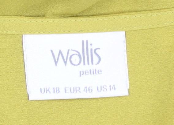 Womens UK Size 18 Wallis Green Basic Blouse