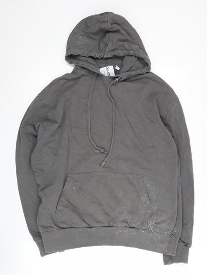 Mens UK Size L COLLUSION Grey Pullover Hoodie