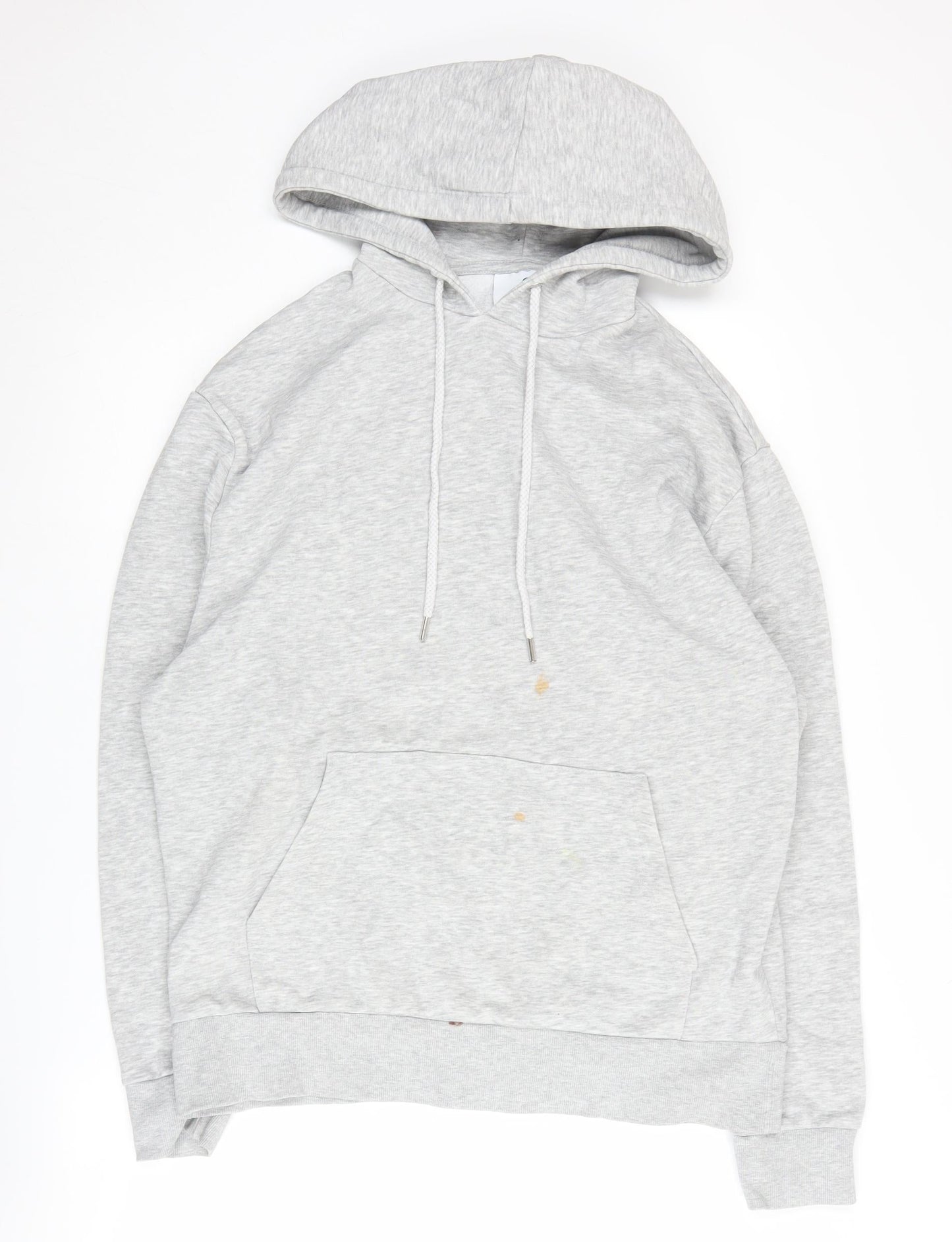 Mens UK Size L COLLUSION Grey Pullover Hoodie