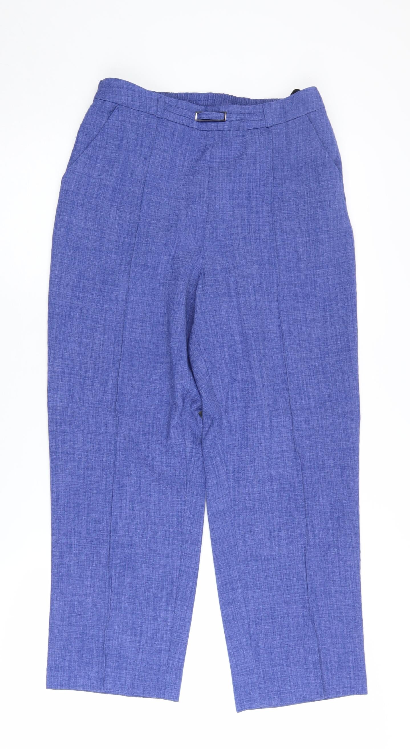 Womens UK Size 10 Honor Millburn Regular Fit Dress Pants Blue Trousers