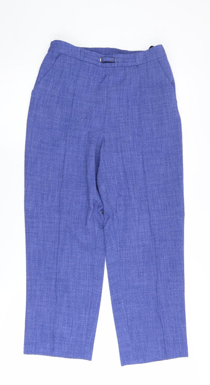 Womens UK Size 10 Honor Millburn Regular Fit Dress Pants Blue Trousers
