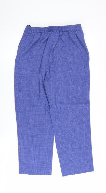 Womens UK Size 10 Honor Millburn Regular Fit Dress Pants Blue Trousers