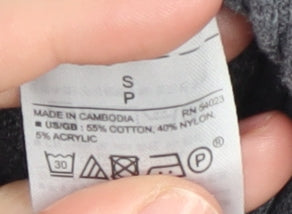 Gap Women's Grey Cardigan, Size S, Cotton Blend