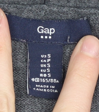 Gap Women's Grey Cardigan, Size S, Cotton Blend