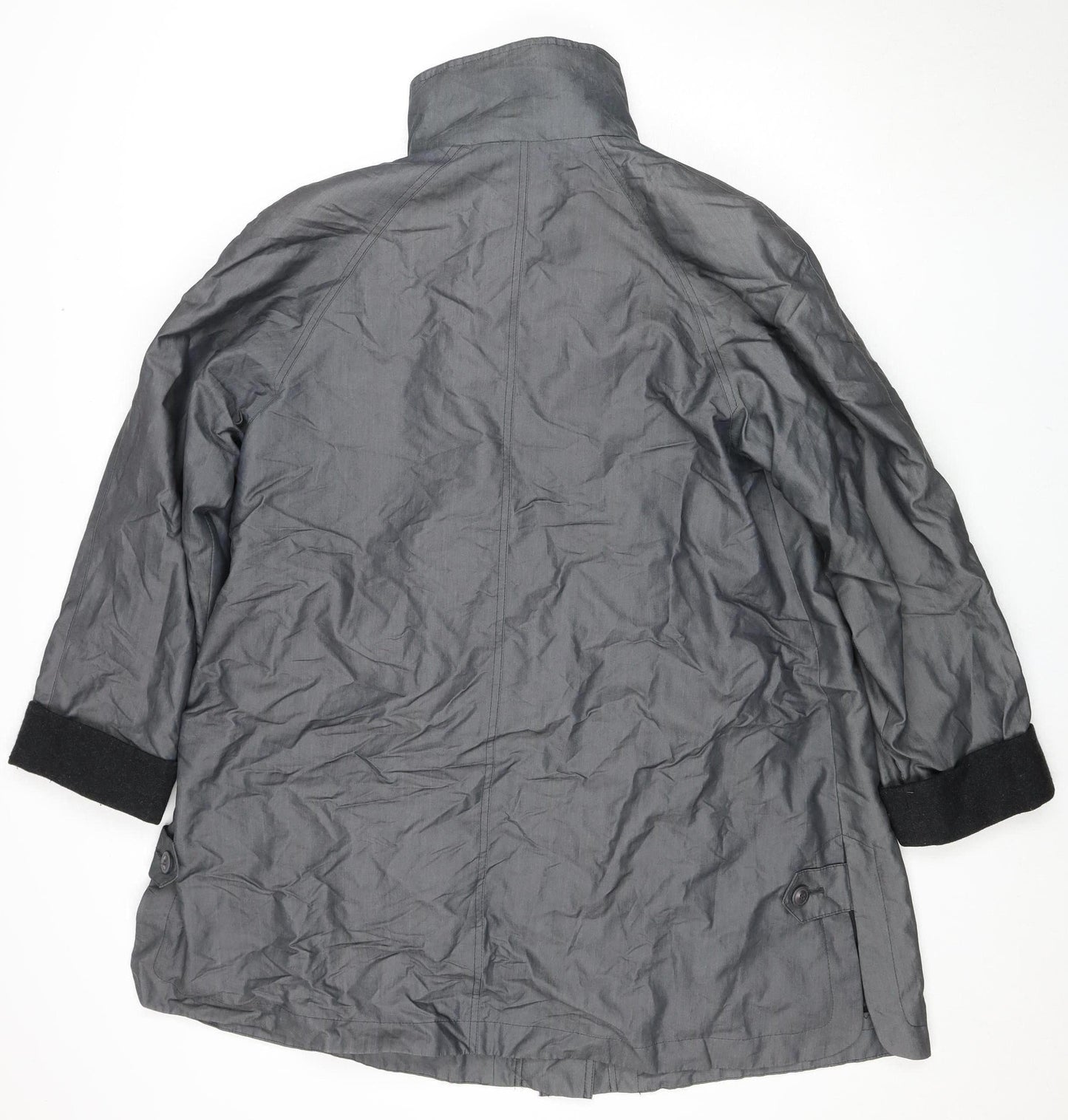Under Wraps Unisex Black Jacket, Wool Blend, Mid-Length