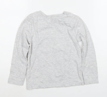 George Boys Grey Elf Christmas Pyjama Top 5-6 Years