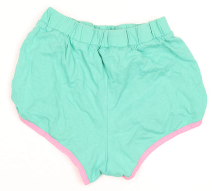 Disney Girls Green Sweat Shorts, 3-4 Years, Mickey Mouse Design