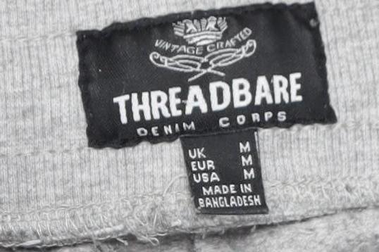 Threadbare Men's Grey Jogger Trousers Size M