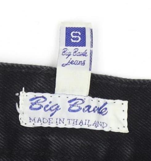 Big Bark Women's Black Straight Jeans S Distressed