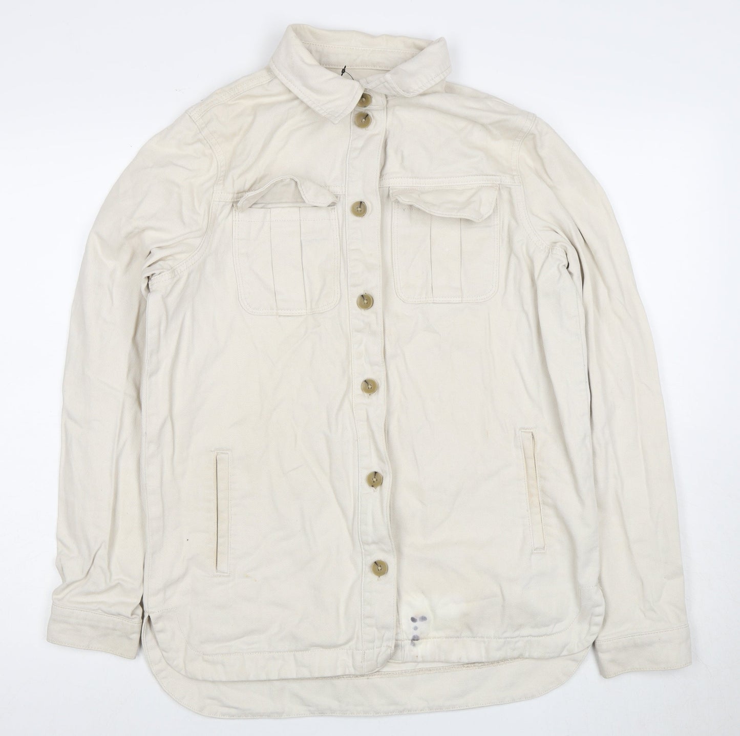 Womens UK Size 10 NEXT Beige Basic Jacket