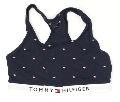 Tommy Hilfiger Girls Black Crop Tank Top, Size 14-15 Years