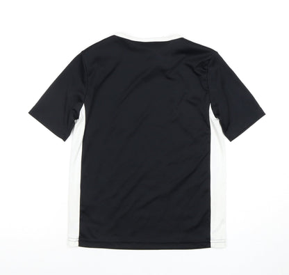 Adidas Boys Black S Jersey T-Shirt Athletic Fit