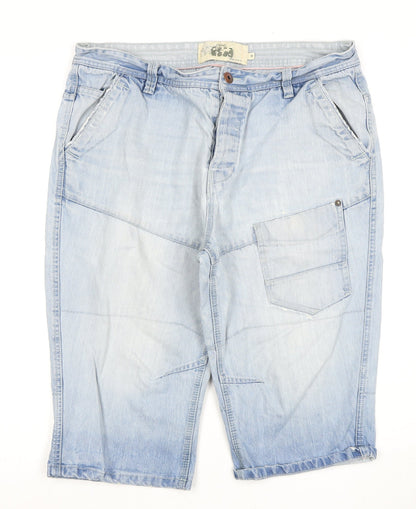 Next Men's Light Blue Cargo Shorts - Size 46