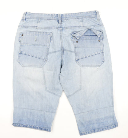 Next Men's Light Blue Cargo Shorts - Size 46