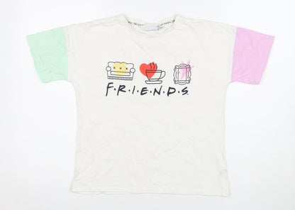 Friends Unisex Kids Multicoloured T-Shirt, 9-10 Years, Graphic Print