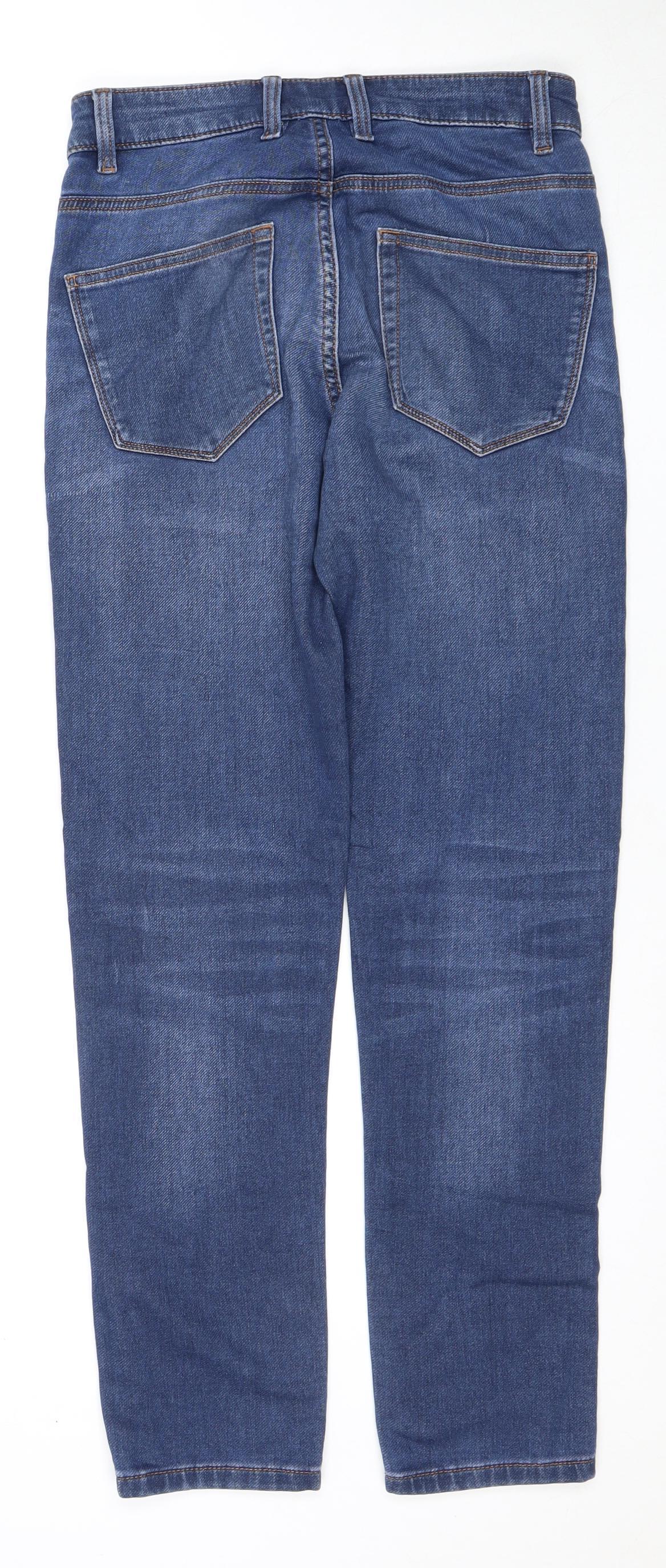 Mens UK Size M NEXT Relaxed Fit Straight Blue Jeans