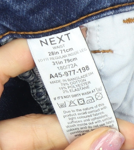 Mens UK Size M NEXT Relaxed Fit Straight Blue Jeans
