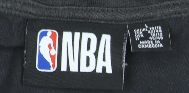 Unisex Adults UK Size XL NBA Black Jersey T-Shirt