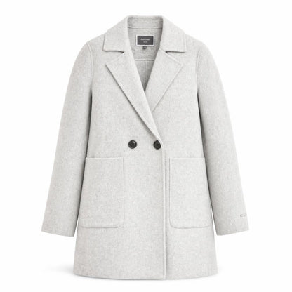 Next Women's Grey Mid-Length Wool Coat, Size 6