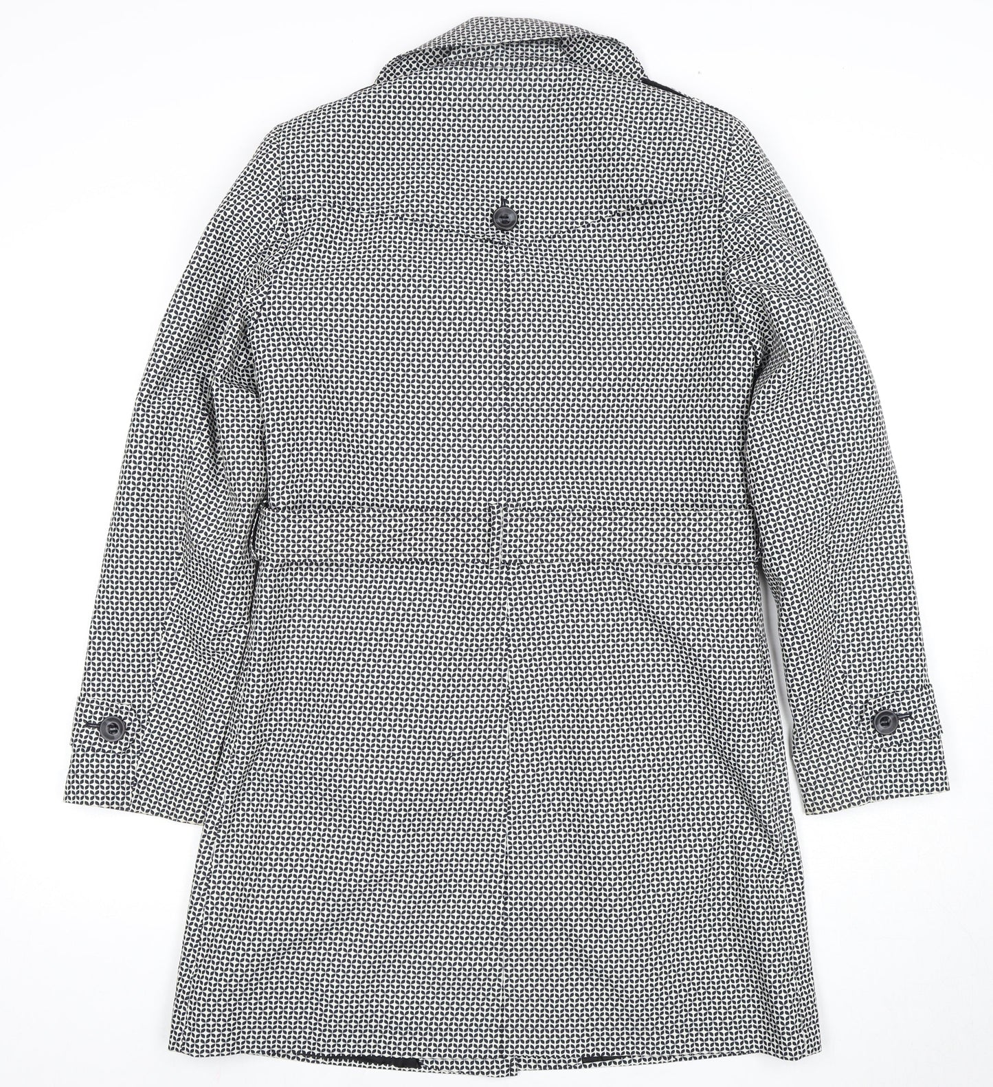 Womens UK Size 10 Marks and Spencer Black Trench Coat