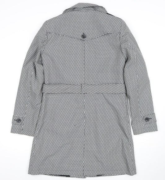 Womens UK Size 10 Marks and Spencer Black Trench Coat