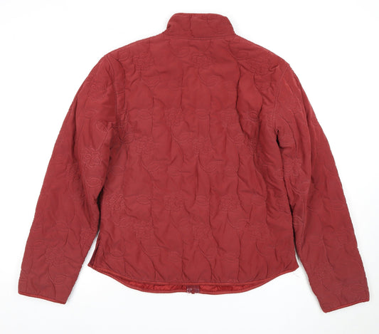 Womens UK Size UK 14 Jack Murphy Red Quilted Coat