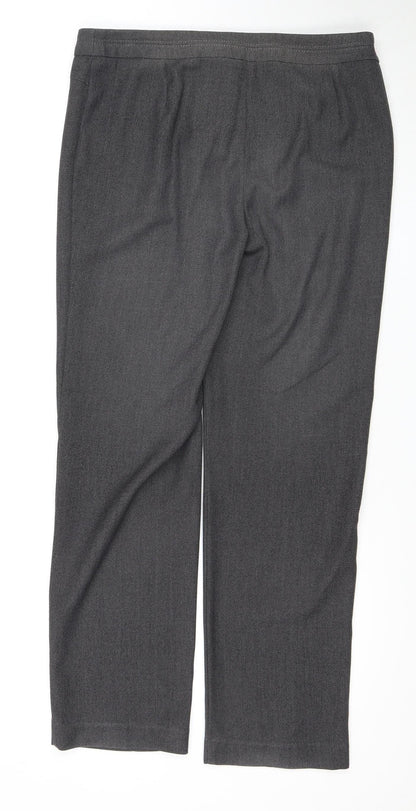 Womens UK Size 12 Marks and Spencer Regular Fit  Grey Trousers