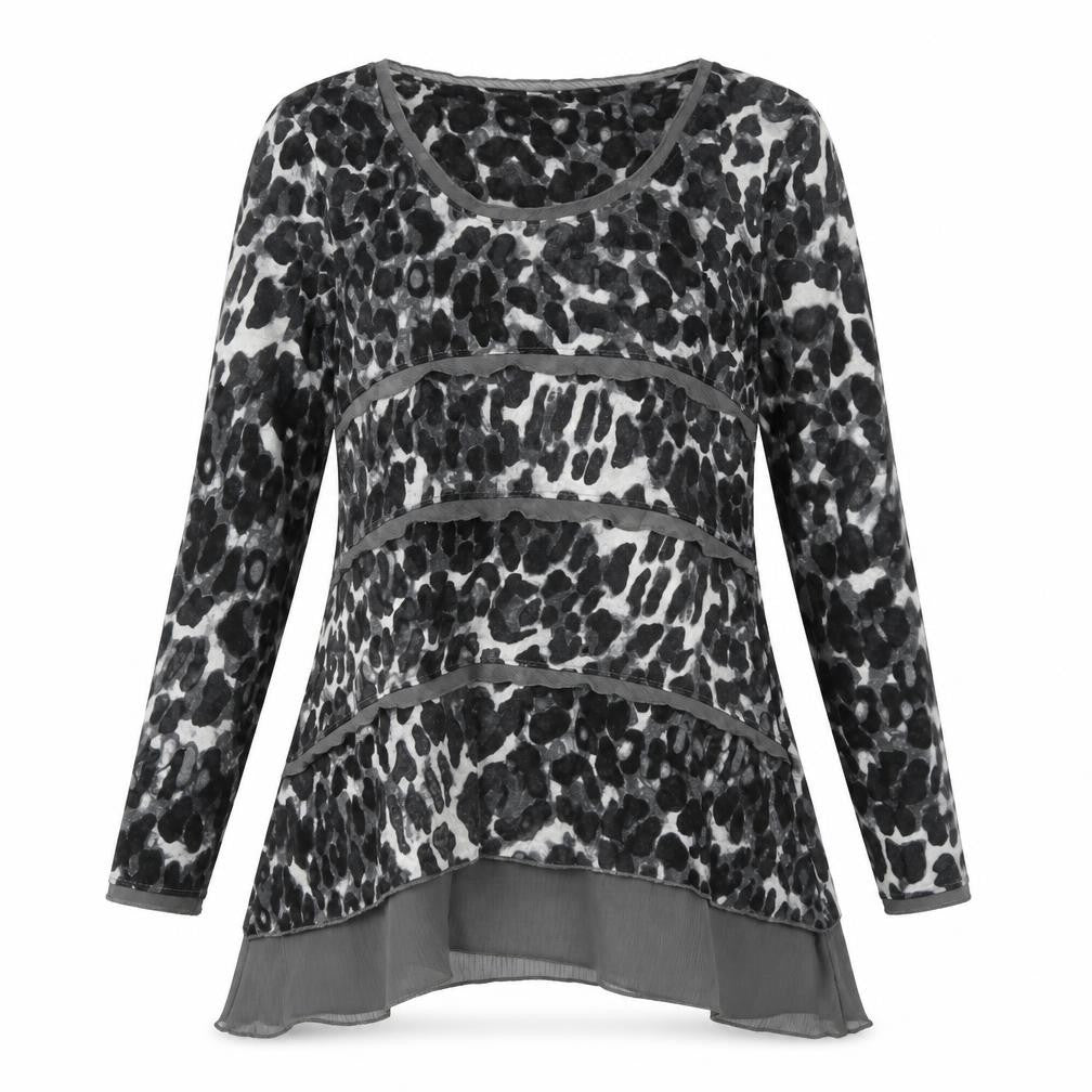 Womens UK Size 12 Marks and Spencer Grey Tunic Blouse