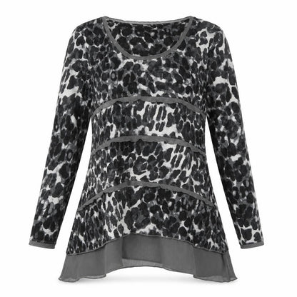 Womens UK Size 12 Marks and Spencer Grey Tunic Blouse