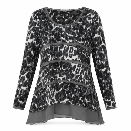 Womens UK Size 12 Marks and Spencer Grey Tunic Blouse