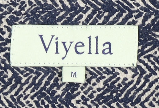 Womens UK Size M Viyella Blue  Blouse