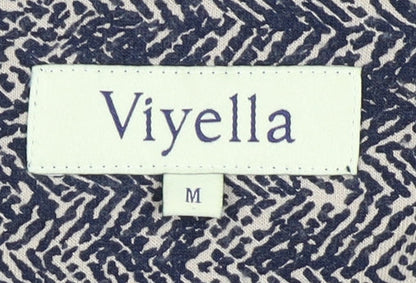 Womens UK Size M Viyella Blue  Blouse