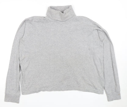 Mountain Warehouse Women’s Grey Roll Neck T-Shirt Size 16