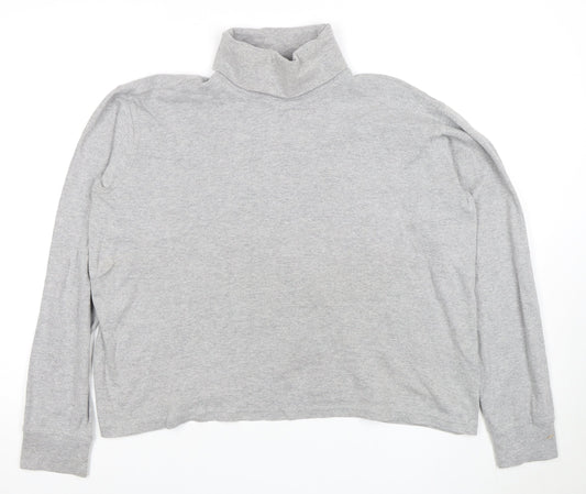 Mountain Warehouse Women’s Grey Roll Neck T-Shirt Size 16
