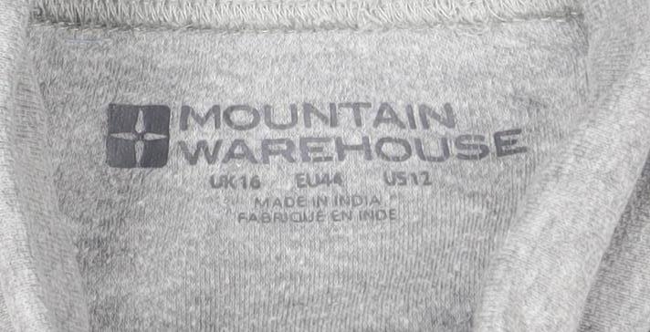 Mountain Warehouse Women’s Grey Roll Neck T-Shirt Size 16
