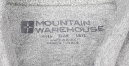 Mountain Warehouse Women’s Grey Roll Neck T-Shirt Size 16