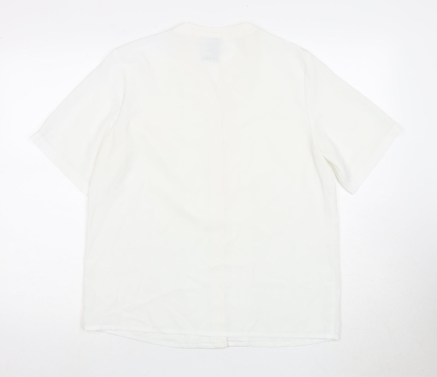 Alexon Women's White Button-Up Shirt, Size 12