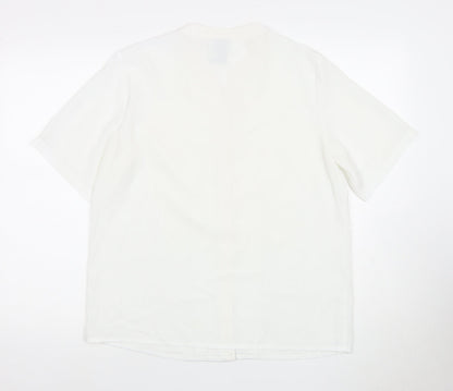 Alexon Women's White Button-Up Shirt, Size 12