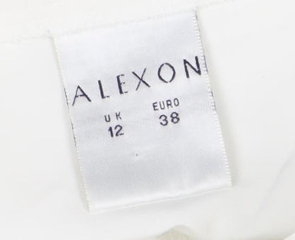 Alexon Women's White Button-Up Shirt, Size 12