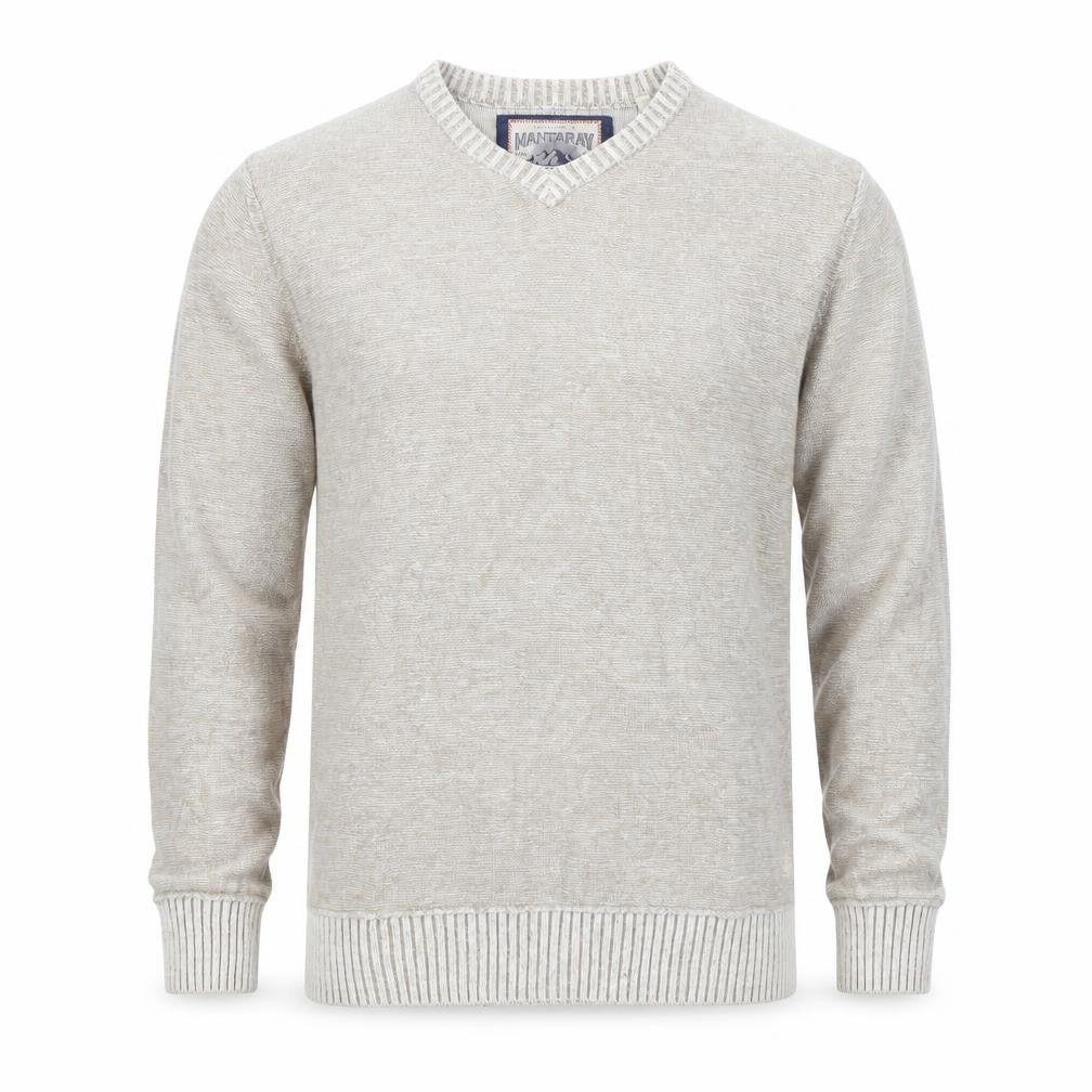 Mens UK Size S Mantaray Beige Pullover Jumper